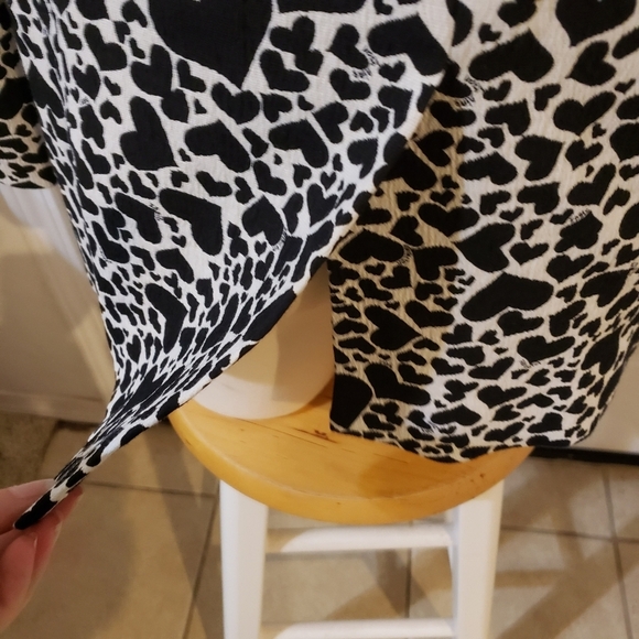 Zadig & Voltaire 🖤 Ivory & Black Heart Blazer - Size 36/US 6 - Picture 8 of 14